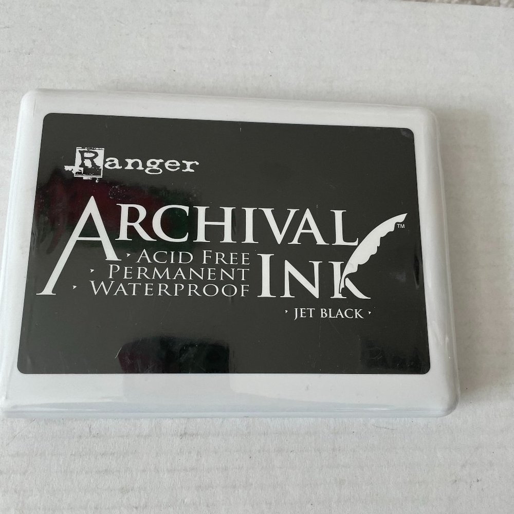 NEW SEALED 2012 Archival Ink Jet Black by Ranger Acid Free Waterproof Permanent